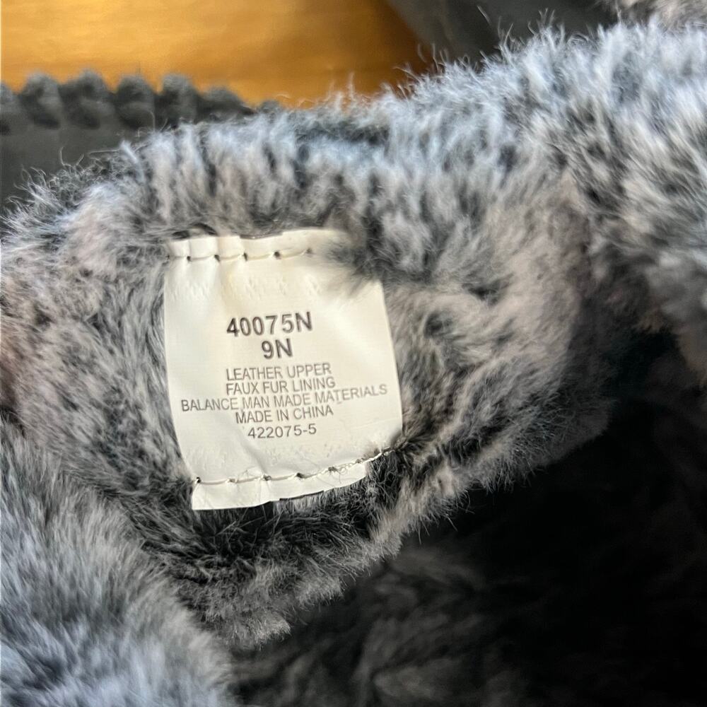 Minnetonka Women’s Moccasin Slippers Size 9N Gray Lined Ankle Booties lodgecore - Picture 4 of 7